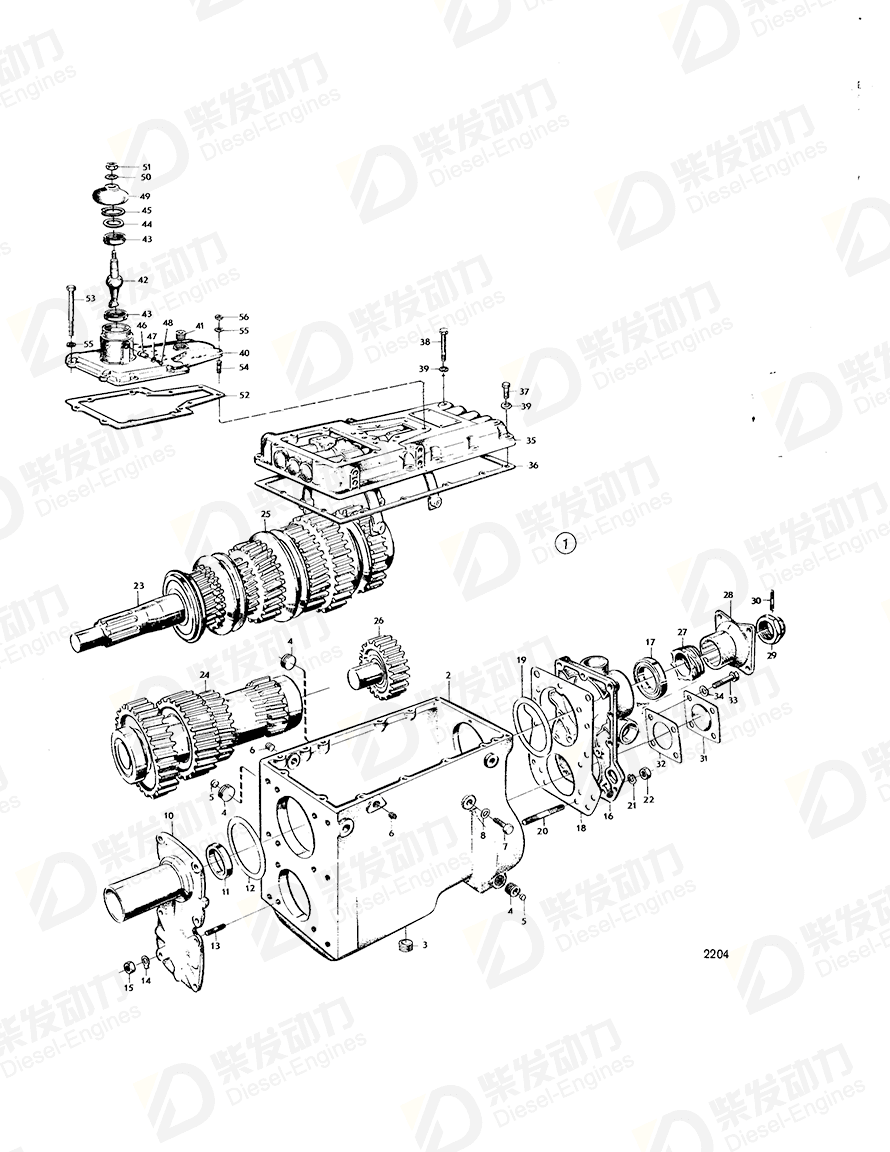 VOLVO Service cover 346625 Drawing